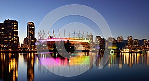 BC Place and False Creek, Vancouver cityscape photo