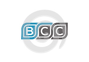 BCC letter logo combination design vector template. Group Letter logo BCC photo