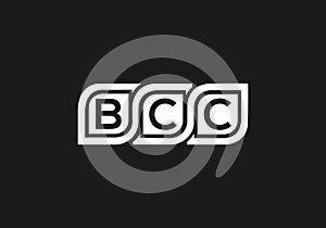 BCC letter logo combination design vector template. Group Letter logo BCC photo