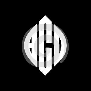BCD circle letter logo design with circle and ellipse shape. BCD ellipse letters with typographic style. The three initials form a