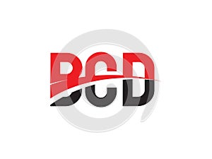 BCD Letter Initial Logo Design Vector Illustration