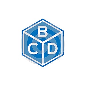 BCD letter logo design on black background. BCD creative initials letter logo concept. BCD letter design