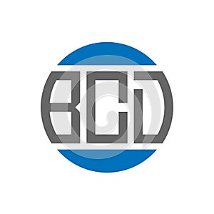 BCD letter logo design on white background. BCD creative initials circle logo concept. BCD letter design