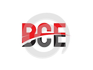 BCE Letter Initial Logo Design Vector Illustration