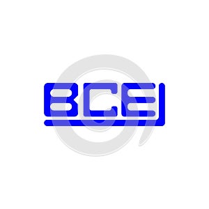 BCE letter logo creative design with vector graphic, BCE