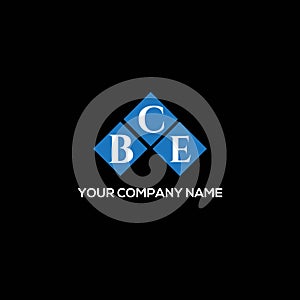 BCE letter logo design on BLACK background. BCE creative initials letter logo concept. BCE letter design