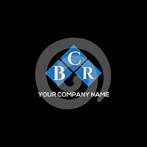 BCR letter logo design on BLACK background. BCR creative initials letter logo concept. BCR letter design