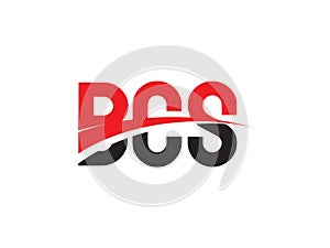 BCS Letter Initial Logo Design Vector Illustration photo
