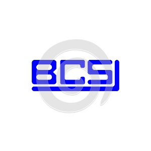 BCS letter logo creative design with vector graphic, BCS