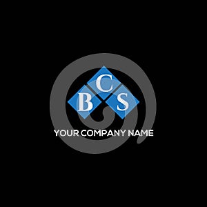 BCS letter logo design on BLACK background. BCS creative initials letter logo concept. BCS letter design photo