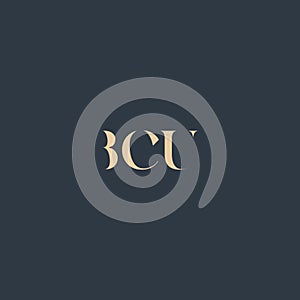 BCU abstract letter logo
