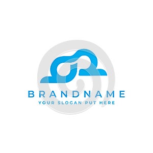 BD Or DB Letter logo design template photo