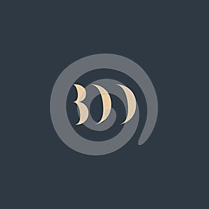 BDD abstract letter logo