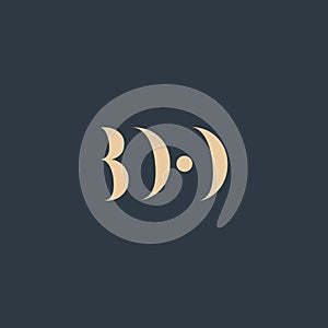 BDO abstract letter logo
