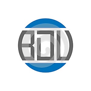BDU letter logo design on white background. BDU creative initials circle logo concept. BDU letter design