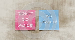 Be agile photo