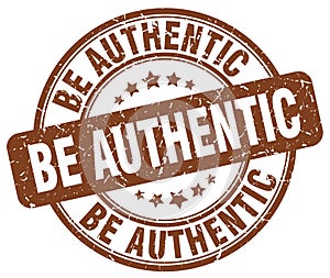 be authentic brown stamp