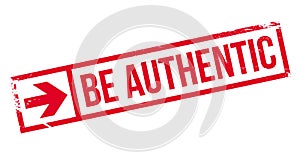 Be authentic stamp