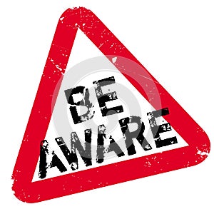 Be Aware rubber stamp photo