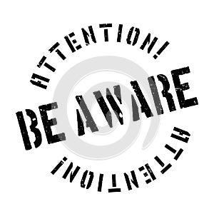 Be Aware rubber stamp photo