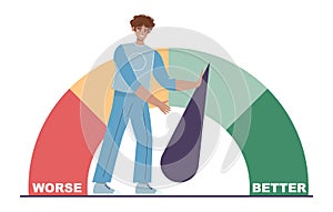 Be better concept. Self-improvment idea. Personal and business