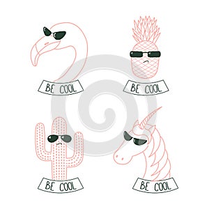Be cool stickers
