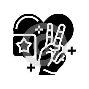 be empathetic glyph icon vector illustration