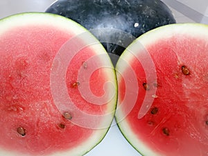 Be healthy -Juicy fruit - pieces of watermelon fruit