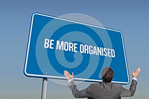 Be more organised against blue sky