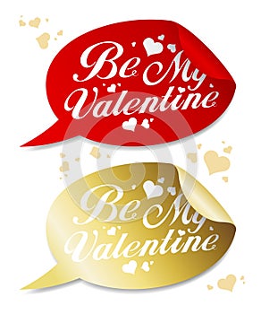 Be My Valentine stickers.