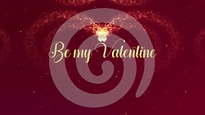 Be my Valentite Love confession. Valentine`s Day heart made of red wine splash is appearing. Blurred beginning. Then the