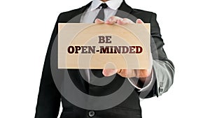 Be open-minded