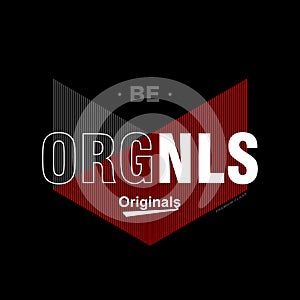 be originals modern and stylish typography slogan. Abstract design with the lines style. photo