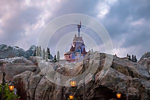 Be Our Guest Restaurant Castle in Magic Kingdom at Walt Disney World.