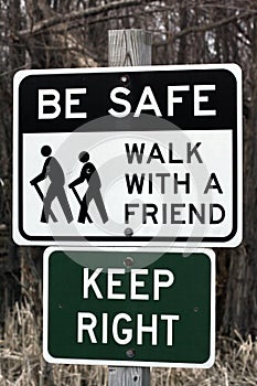 Be Safe Sign
