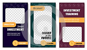 Be Smart Invest in Future Templates Social Media.