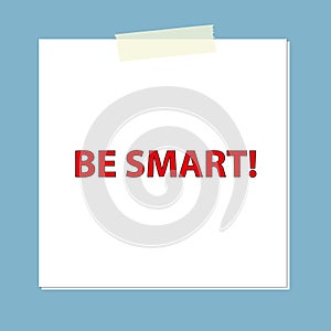 be smart post it on blue