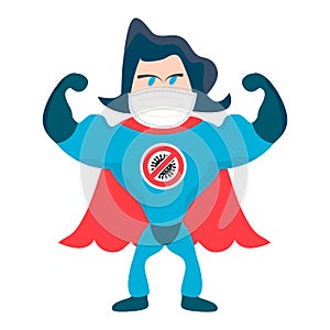 Be a superhero and wear a mask during the Covid Pandemic!