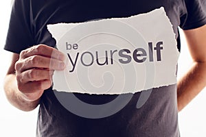 Be Yourself motivational message