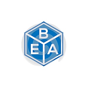 BEA letter logo design on black background. BEA creative initials letter logo concept. BEA letter design