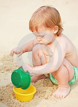 On the beach