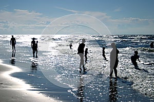 On the beach