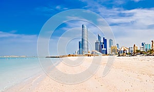 Beach in Abu Dhabi, UAE photo