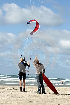 Beach activities:kite