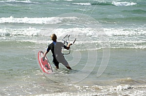 Beach activities:kite