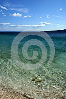 Beach on Adriatic sea, Brela