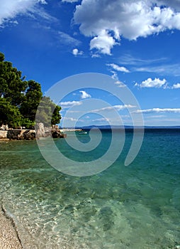 Beach on Adriatic sea, Croatia