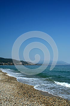 Beach on Aegean sea