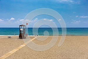 Beach in Alanya in Turkey, Europe
