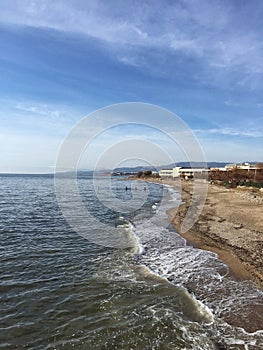 Beach in Alexandroupoli city of Greece